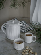 ERNST Glühweinkanne mit Stövchen, Weiß