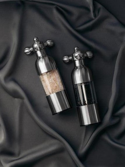 Axia Salz- und Pfeffermühle, gebürsteter Stahl