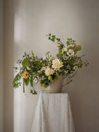 Kopenhagen Glasierter Topf mit Untersetzer, Sand