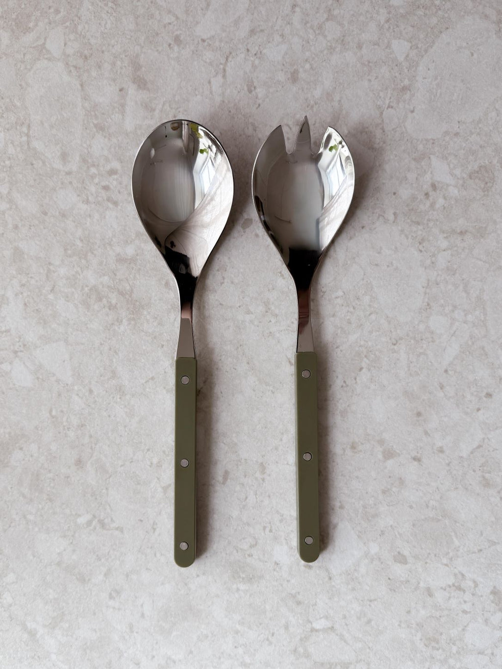 Salatbesteck, Grün