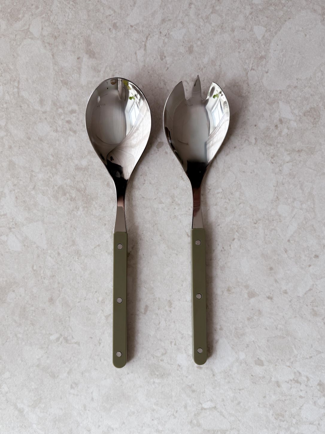 Salatbesteck, Grün