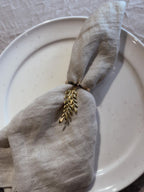 Serviettenringe Hängende Blätter, 4er-Pack, Gold