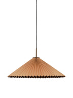 Dora Deckenleuchte mit gefaltetem Schirm, 60 cm, Braun