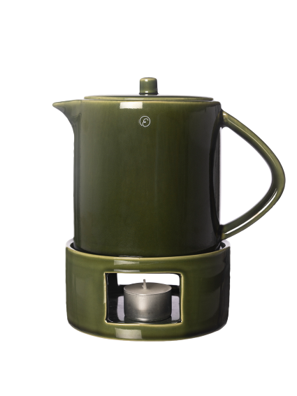 ERNST Glühweinkanne mit Stövchen, Grün