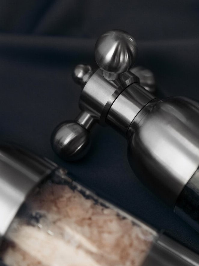 Axia Salz- und Pfeffermühle, gebürsteter Stahl