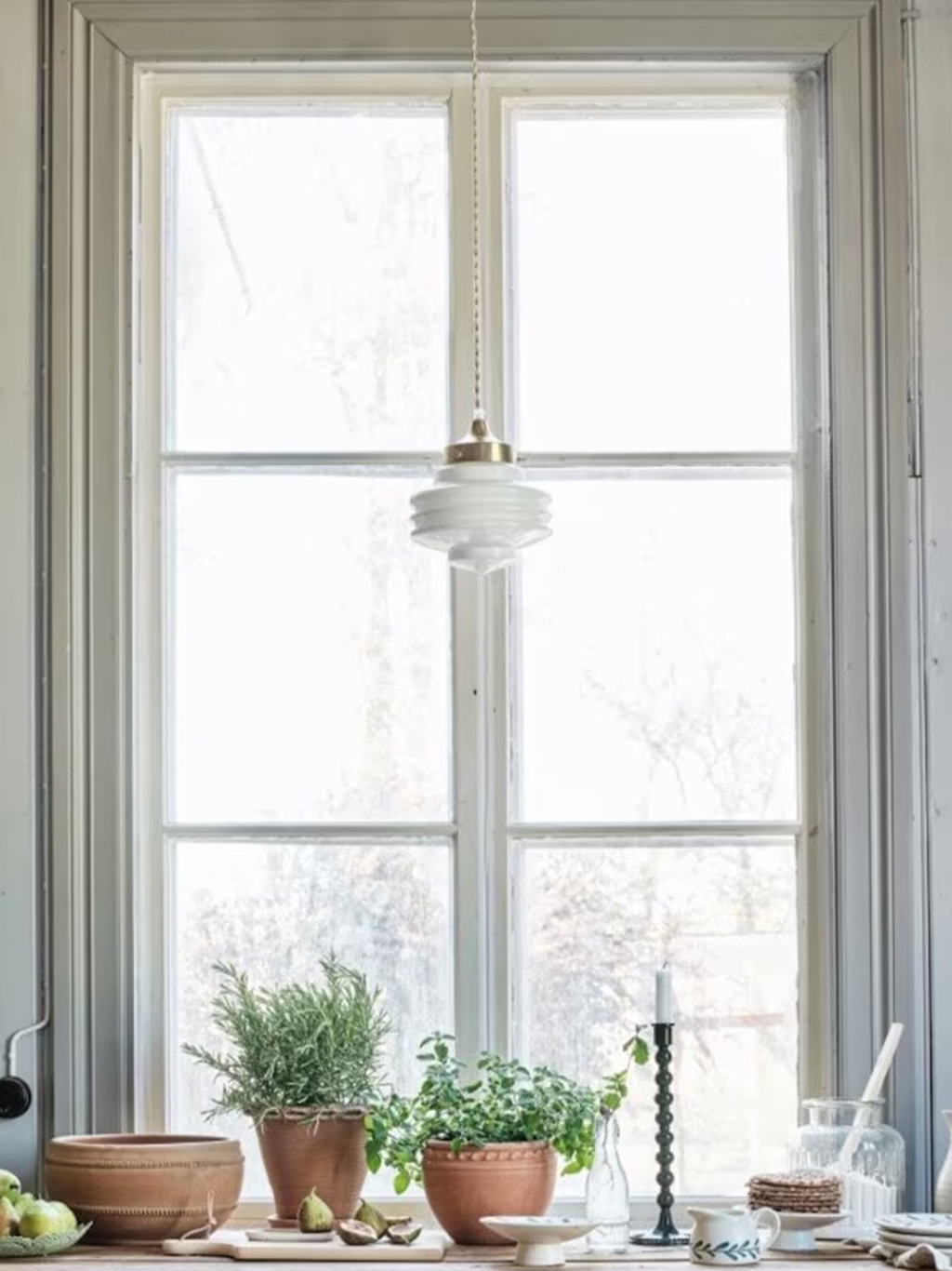 Valter Deckenleuchte Opalglas, Weiß